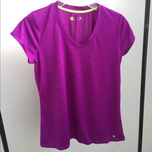 Purple active wear top